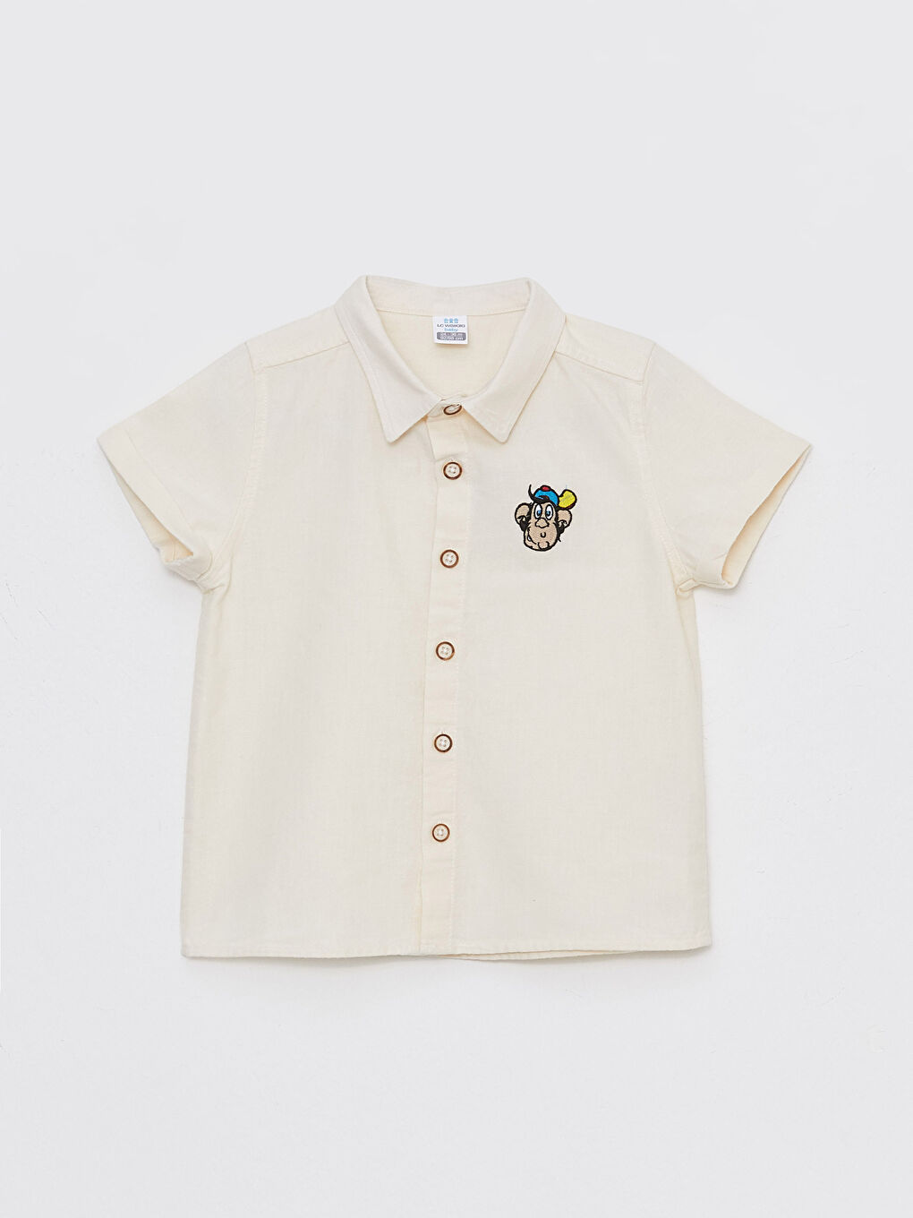 قميص أولادي رضع بتطريز قرد نوستالجي