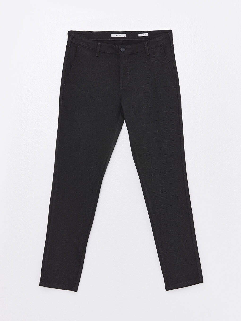 Siyah Slim Fit Erkek Pantolon-5