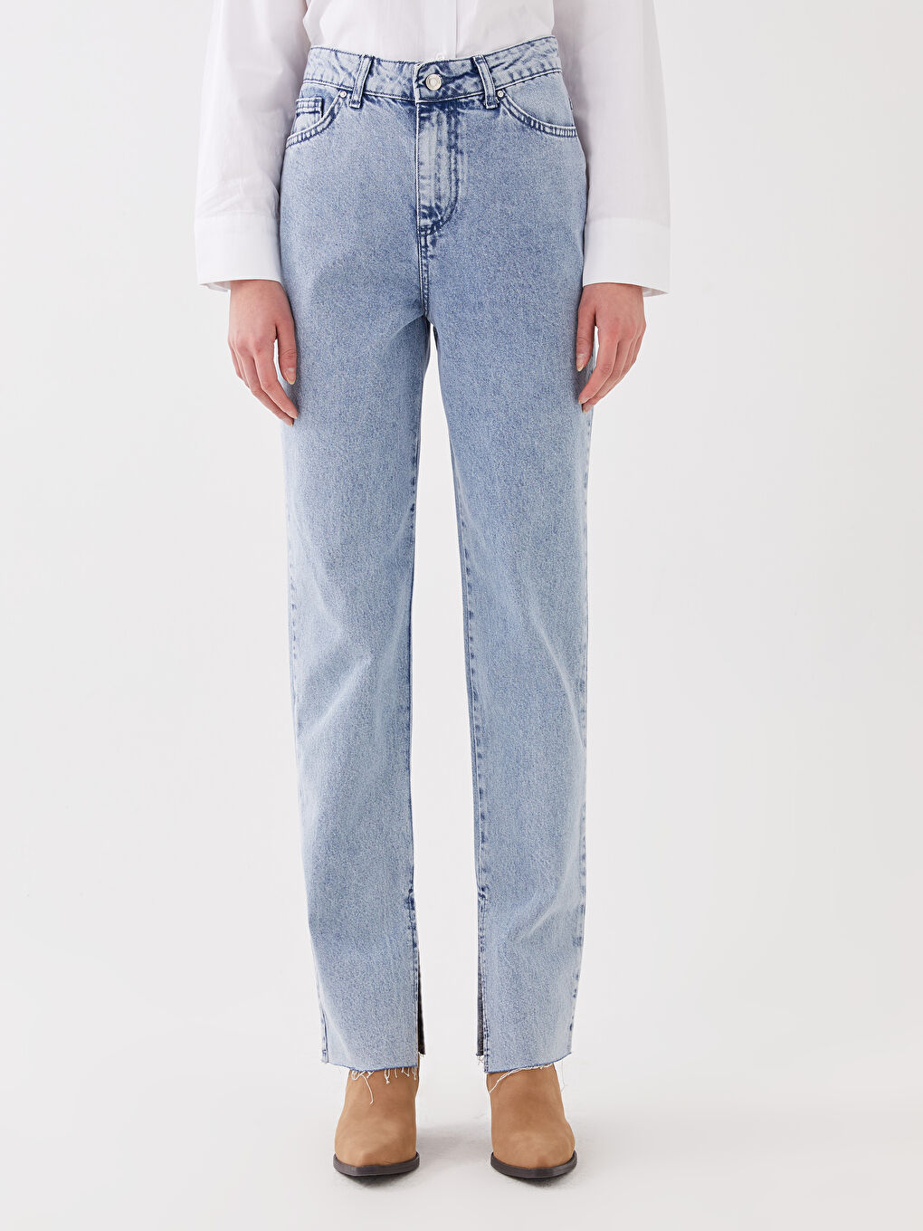 Straight Fit Women's Jeans-2