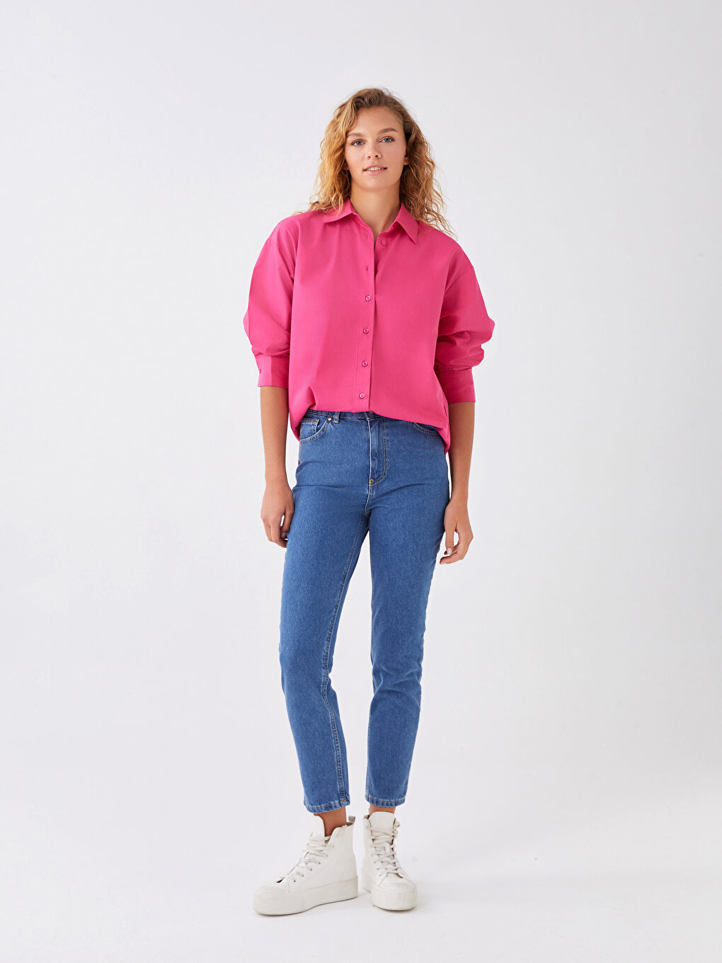 XSIDE High Waist Mom Fit Ankle Length Women Jeans -S3BU48Z8-Q6L