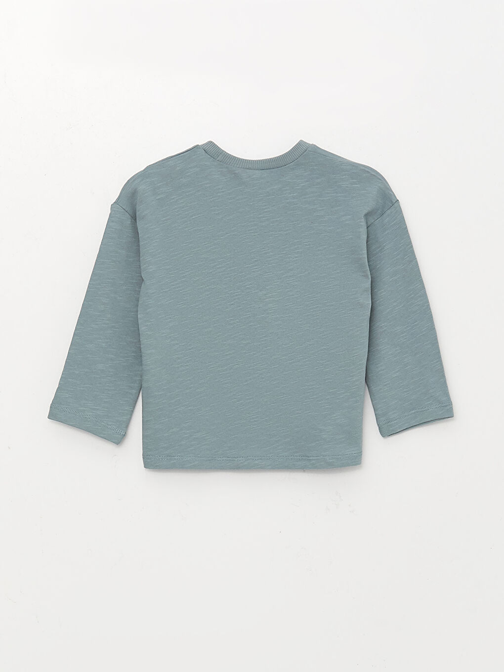 Crew Neck Printed Baby Boys' T-Shirt -S3BU58Z1-GRG