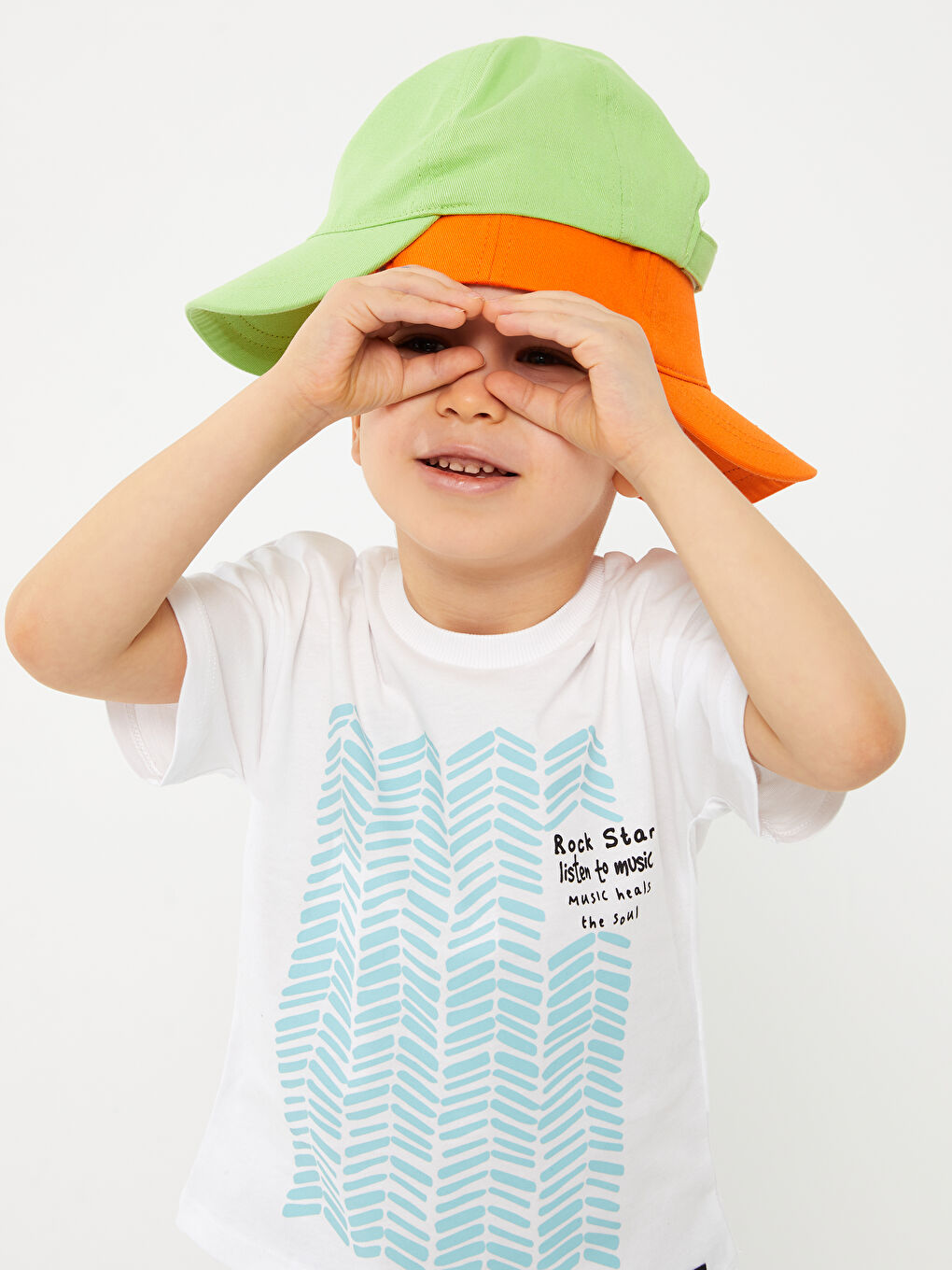 Crew Neck Short Sleeve Printed Baby Boys' T-Shirt-2
