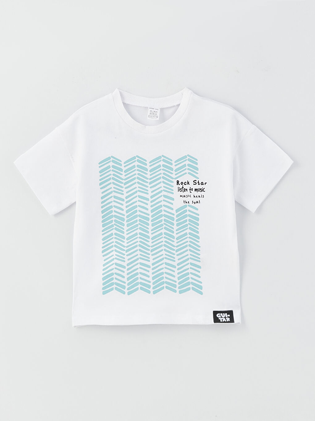 Crew Neck Short Sleeve Printed Baby Boys' T-Shirt-4