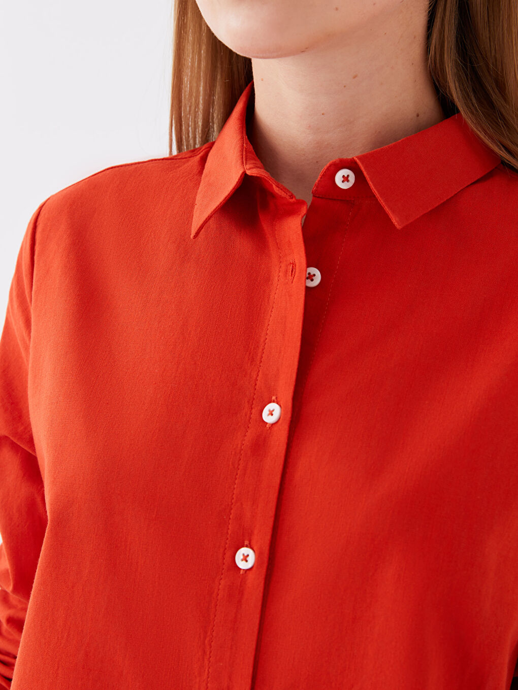 Jednostavna Košulja Tunika sa Dugim Rukavima za Žene-2