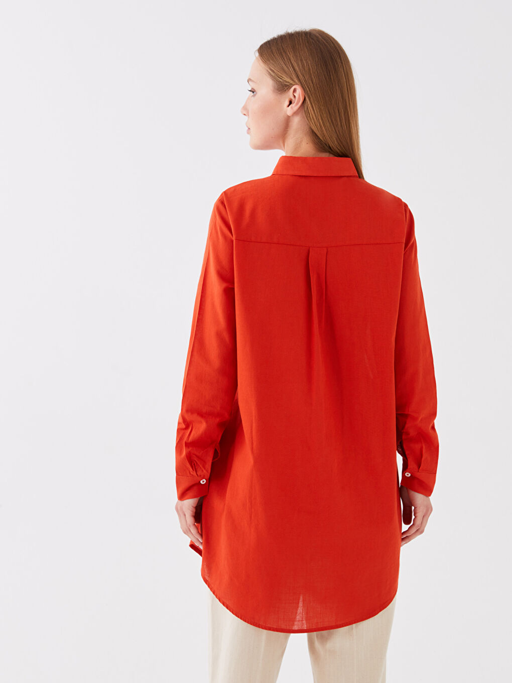 Jednostavna Košulja Tunika sa Dugim Rukavima za Žene-3