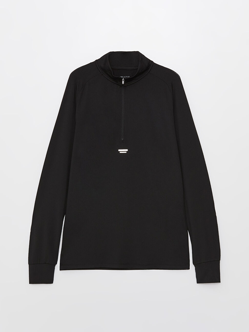 T-shirt de sport à manches longues et col cheminée pour hommes-5