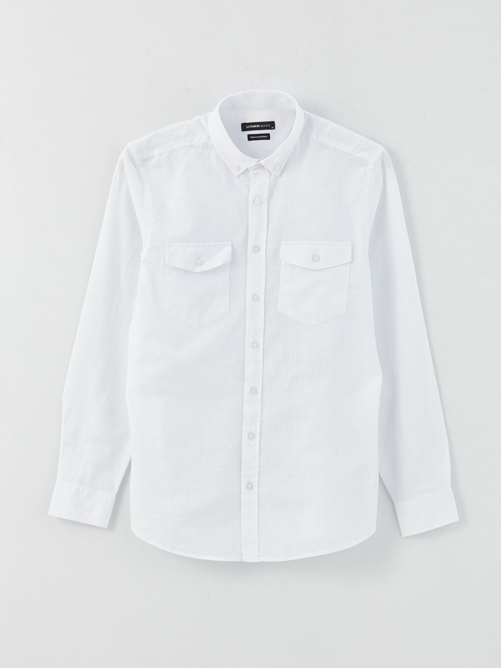 Cămașă pentru Bărbați cu Mânecă Lungă Regular Fit din Poplin-5