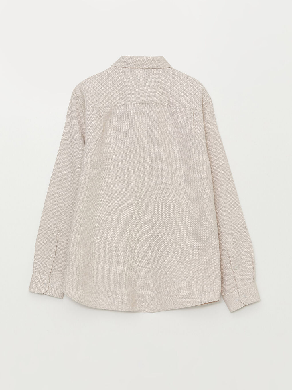 Regular Fit Long Sleeve Dobby Fabric Men's Shirt-6