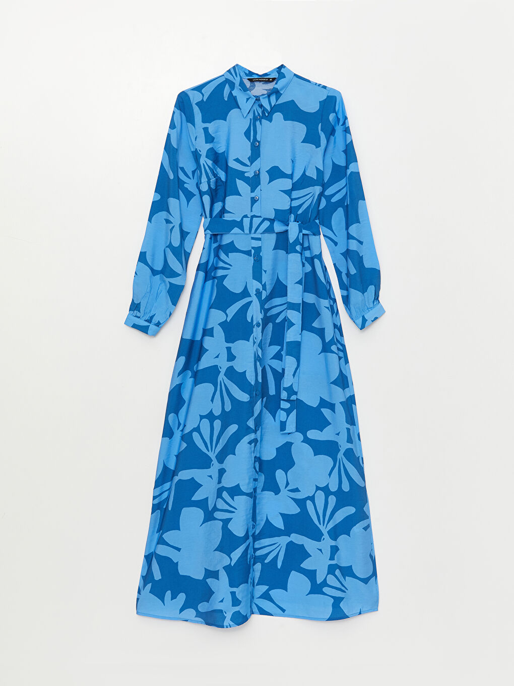 Floral Long Sleeve Women's Shirt Dress -S3BV23Z8-LQQ