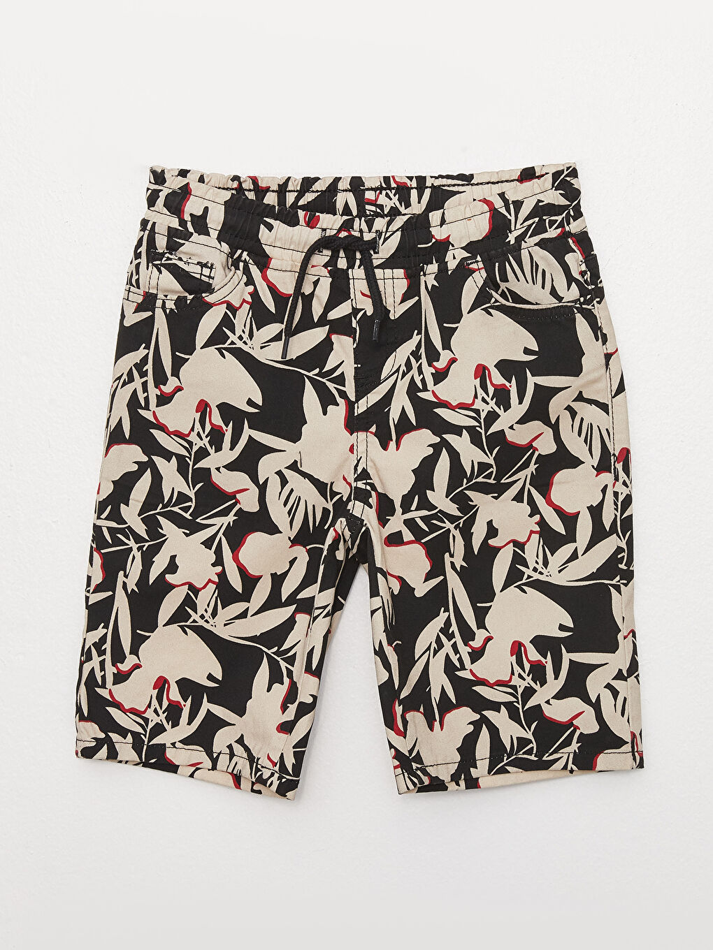 Elastic Waist Printed Boy Shorts -S3BV46Z4-LQJ