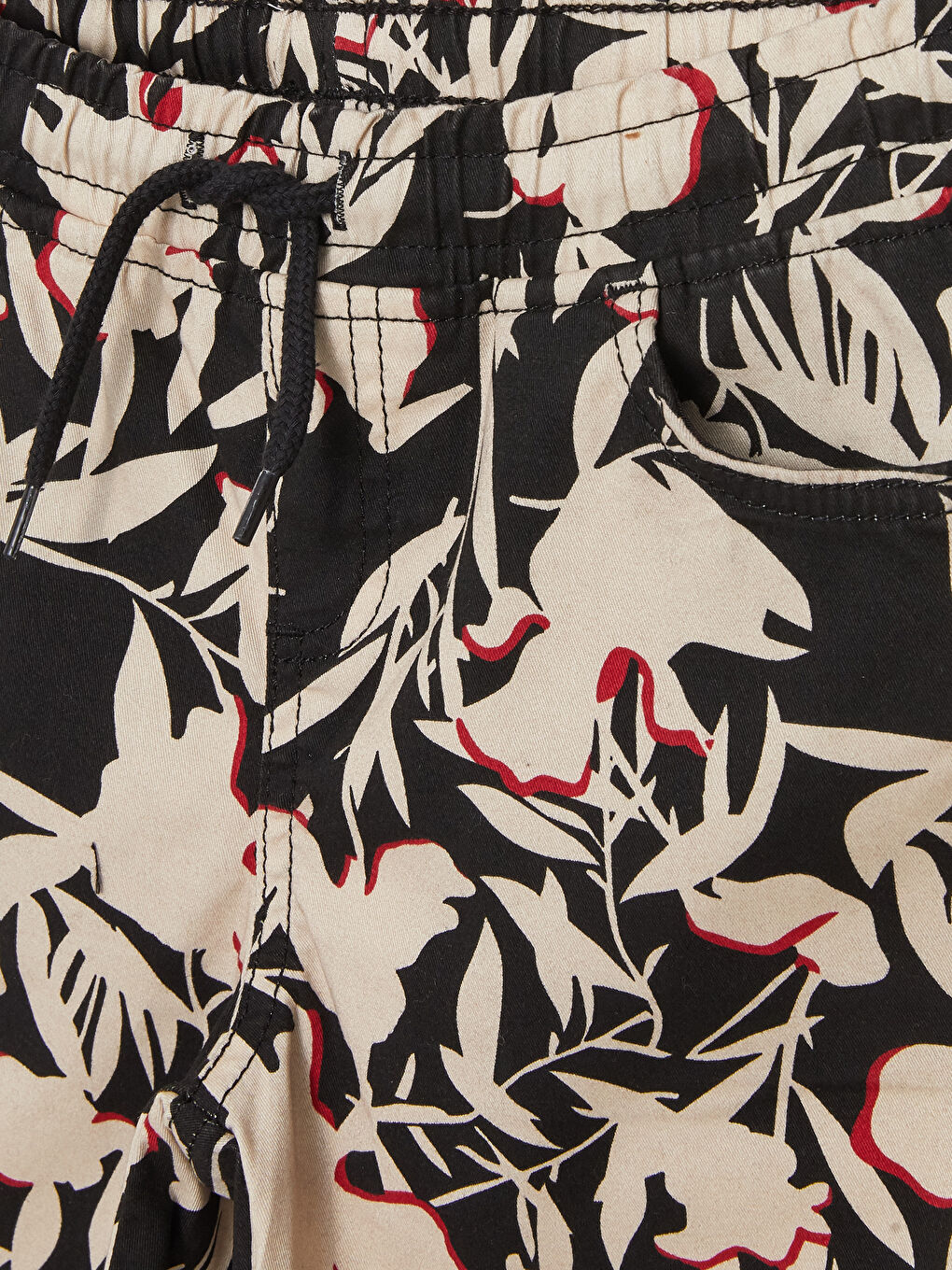 Elastic Waist Printed Boy Shorts -S3BV46Z4-LQJ