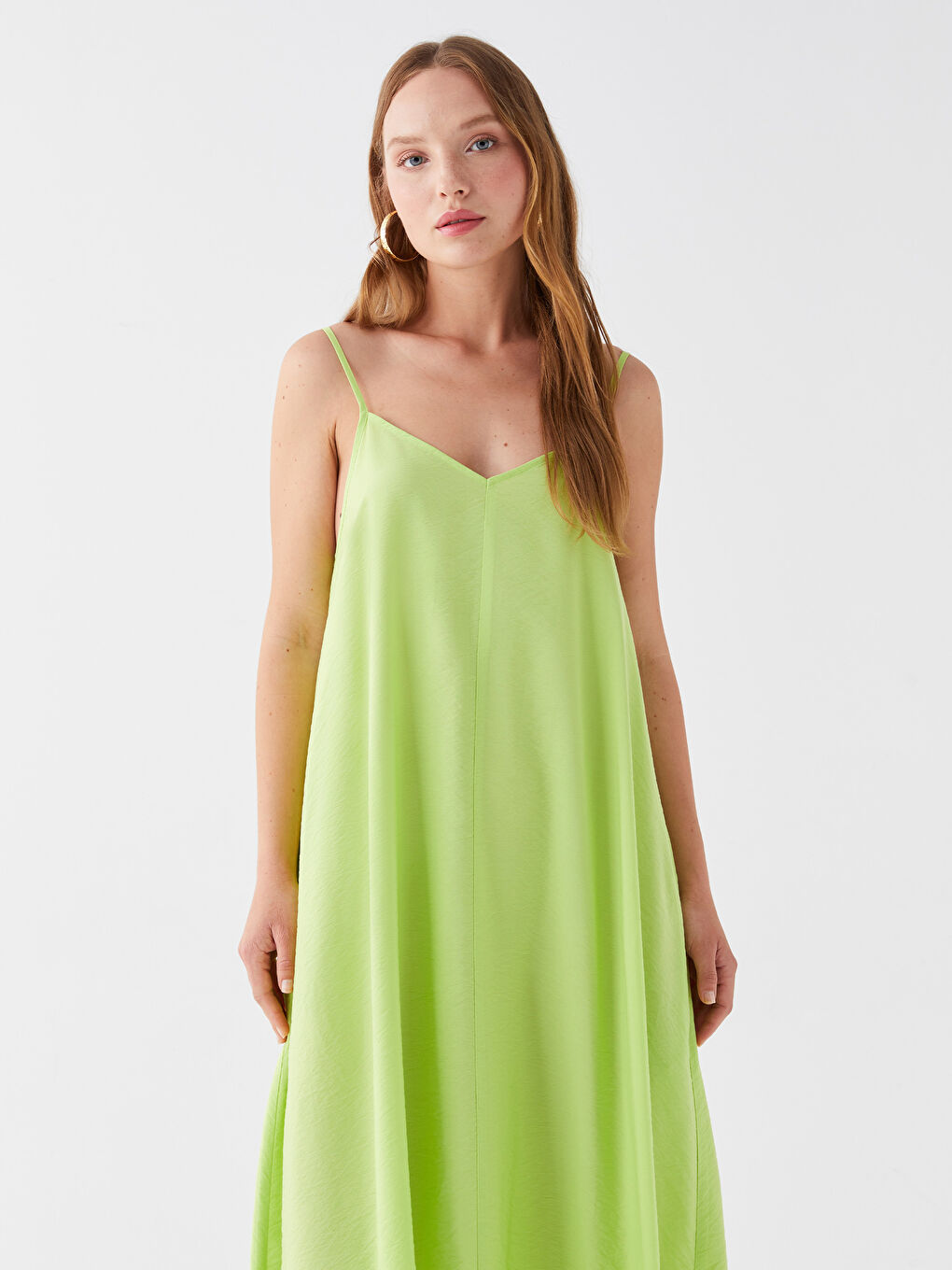 Heart Collar Straight Strap A-Line Women's Dress -S3BV53Z8-FYL