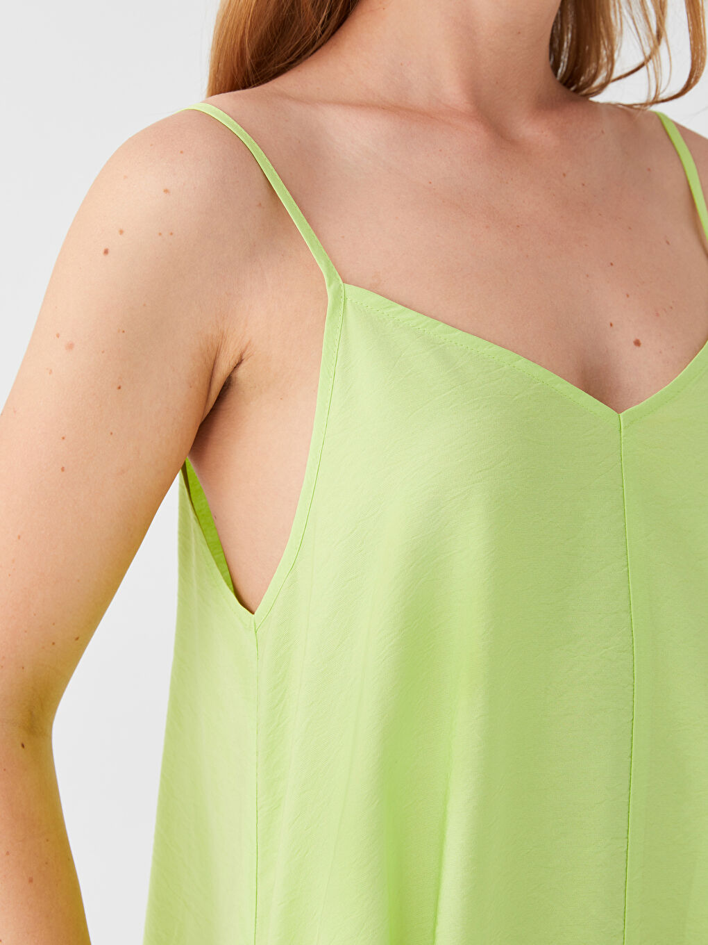 Heart Collar Straight Strap A-Line Women's Dress -S3BV53Z8-FYL