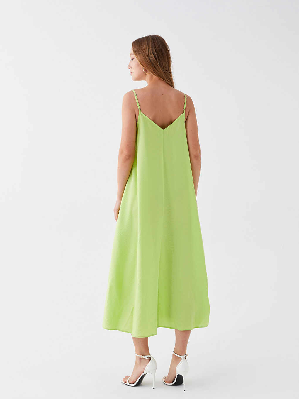 Heart Collar Straight Strap A-Line Women's Dress -S3BV53Z8-FYL