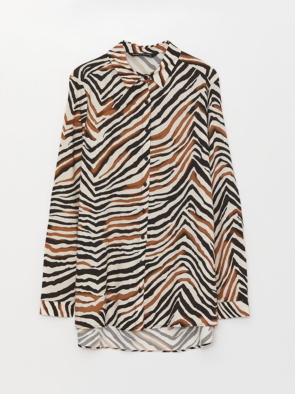 Patterned Long Sleeve Women's Shirt -S3BV72Z8-LQB