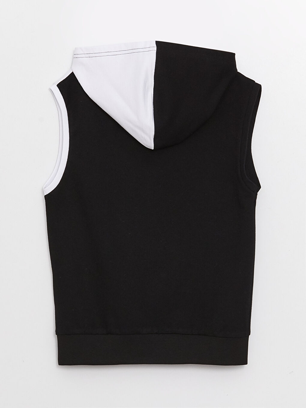 Siyah Kapüşonlu Baskılı Erkek Çocuk Atlet-1