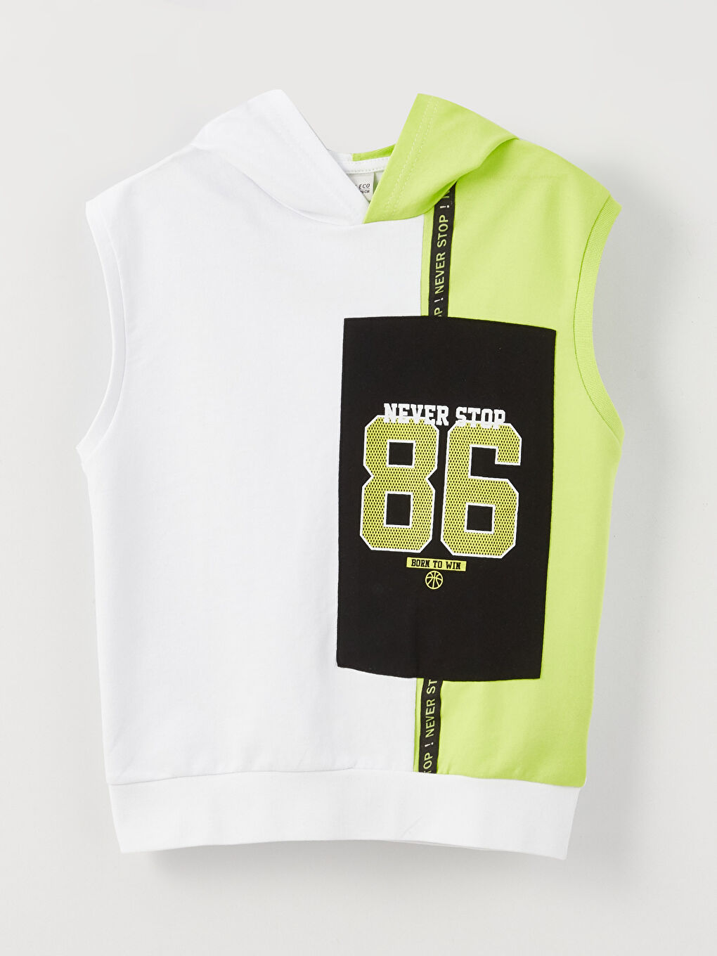 Hooded Printed Boy's Undershirt -S3BV77Z4-SJT
