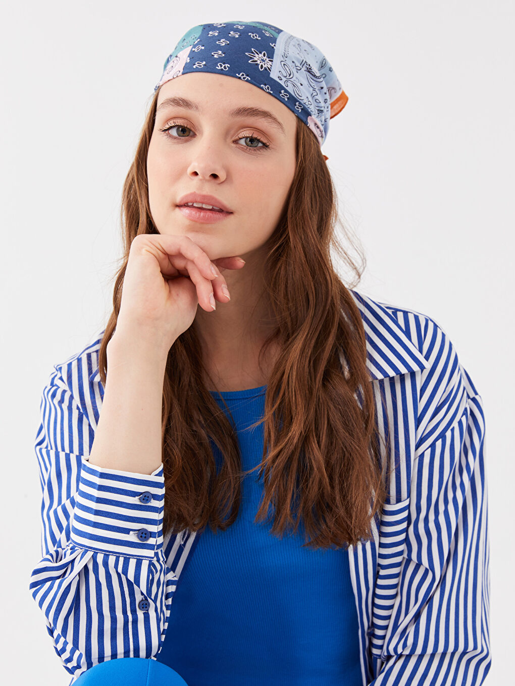 Bandana Imprimé en Coton pour Femmes-1