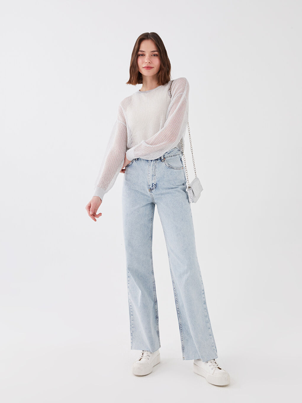 Blugi Femei Talie Înaltă Croială Standard