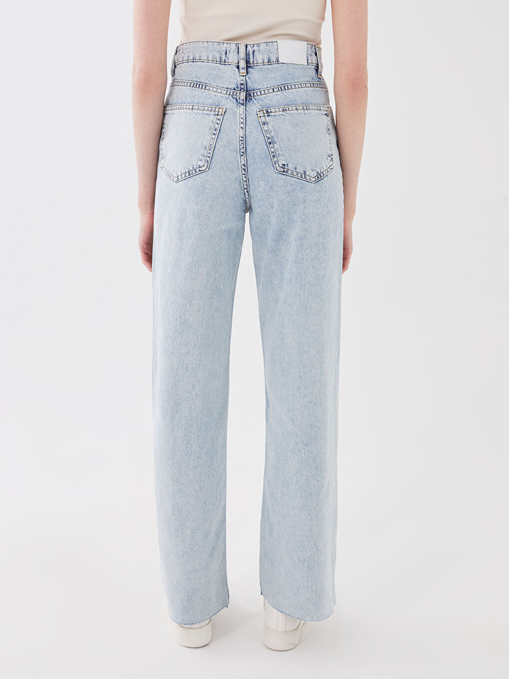 Blugi Femei Talie Înaltă Croială Standard-3