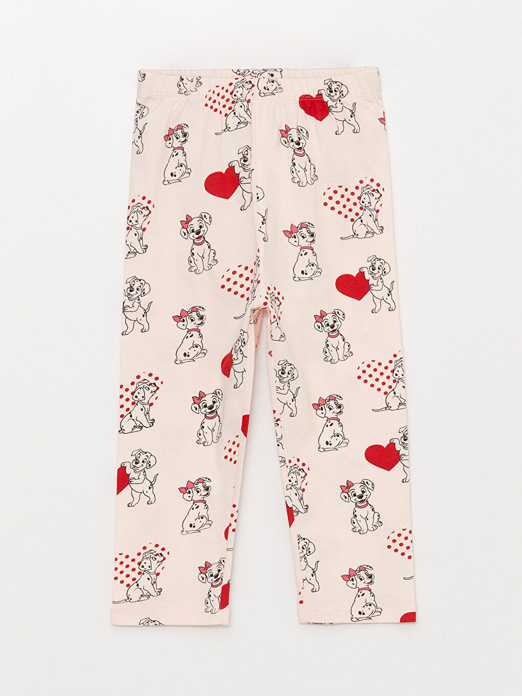 LC Waikiki Polo Collar Short Sleeve 101 Dalmatians Printed Baby Girl Pajamas Set -S3BY02Z1-LSZ