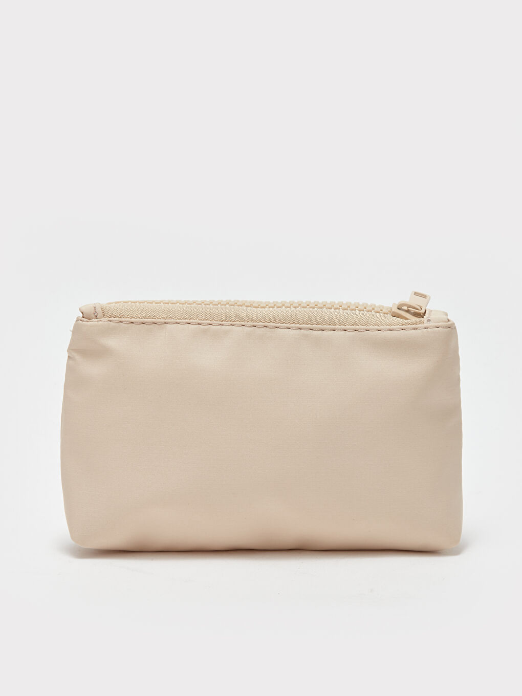 Bej Paraşüt Kumaş Etiket Detaylı Kadın Cüzdan-2