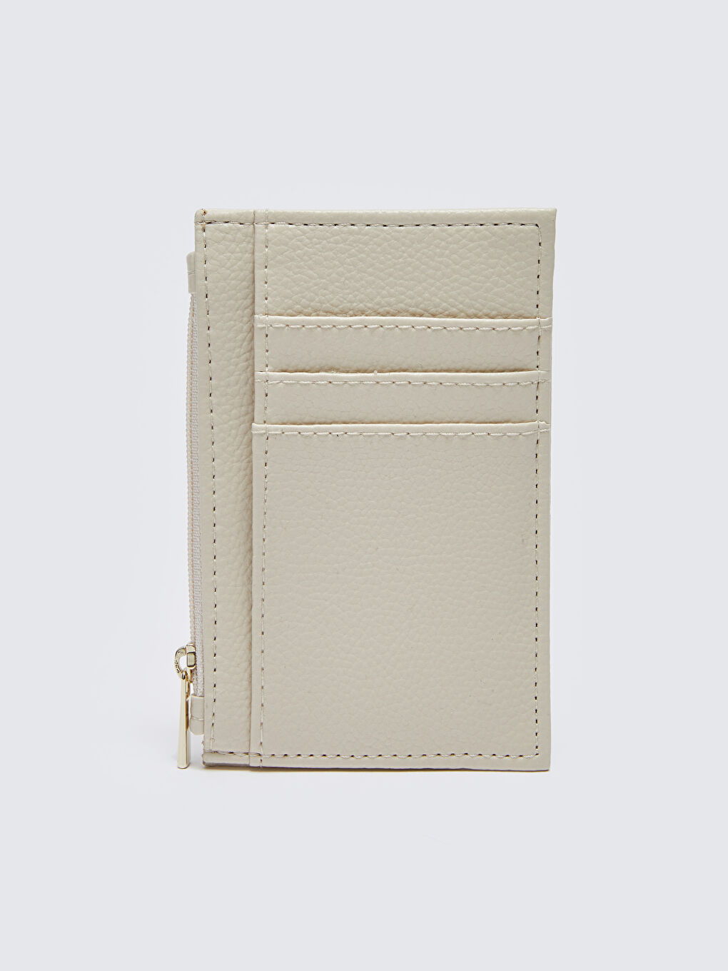 Bej Deri Görünümlü Kadın Kartlık