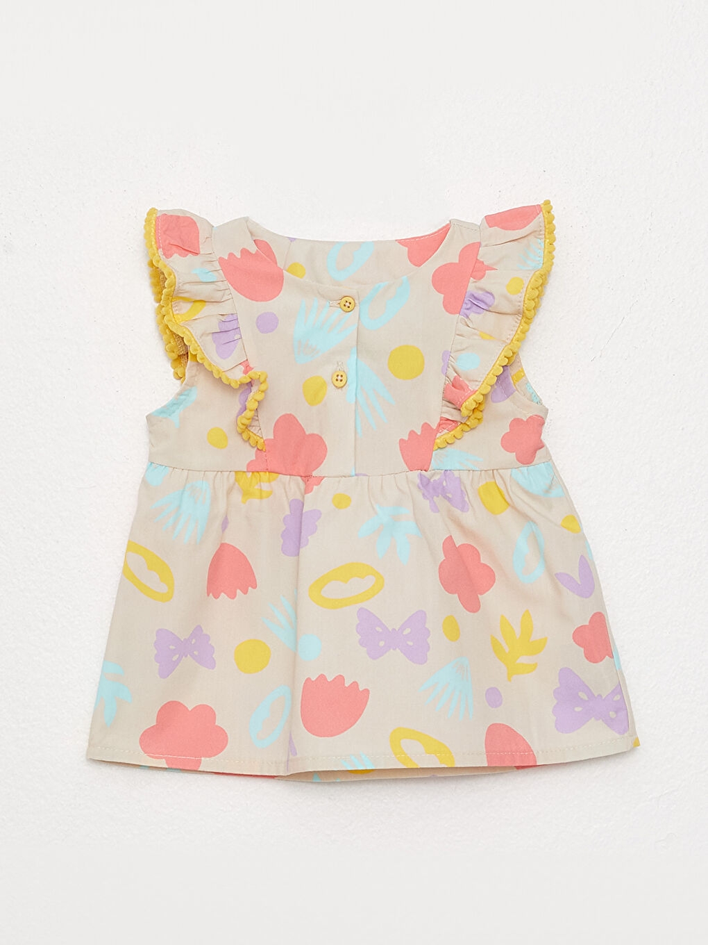 Комплект из блузки и леггинсов для малышек с принтом и круглым вырезом, 2 шт.-3