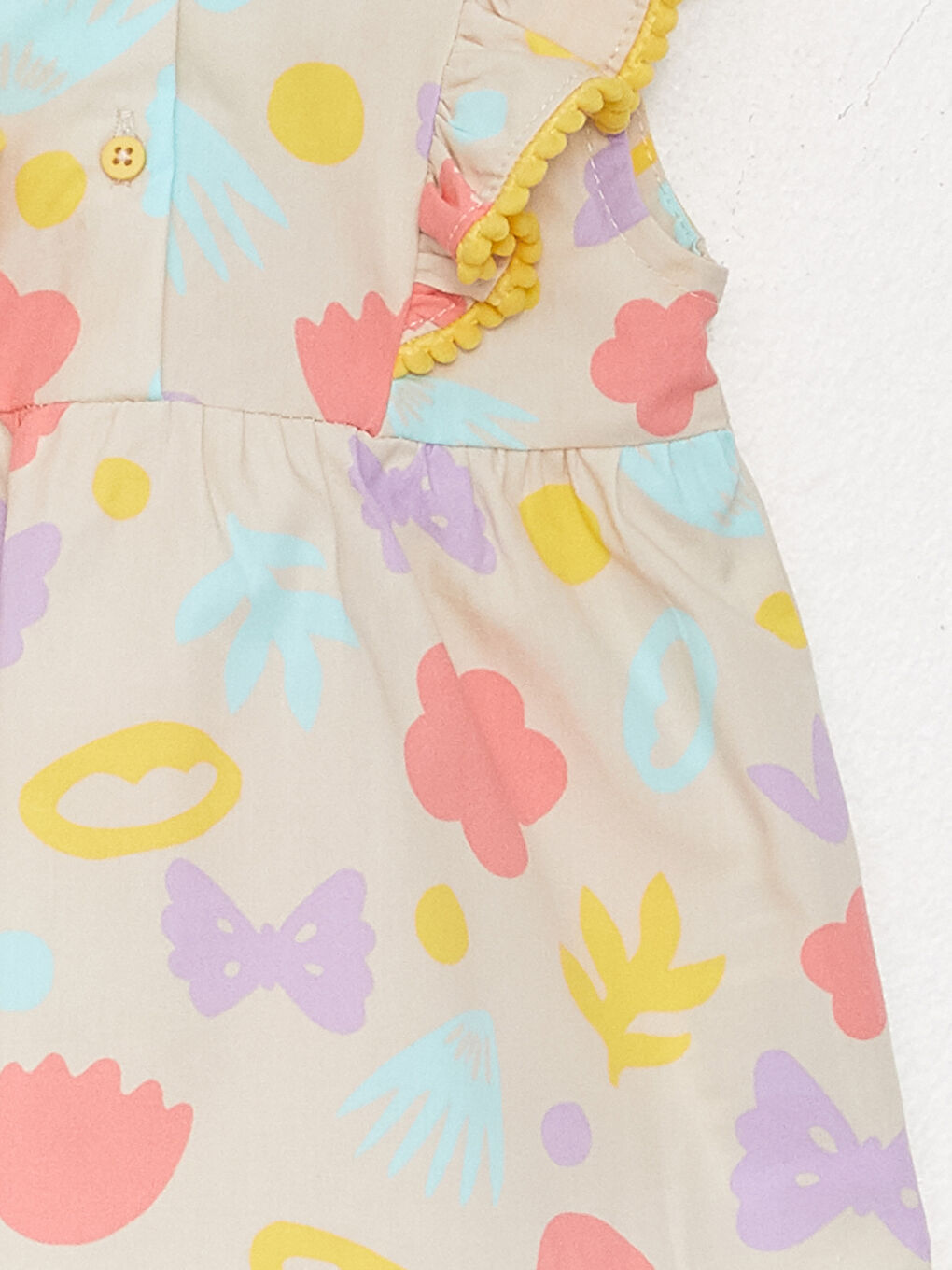 Комплект из блузки и леггинсов для малышек с принтом и круглым вырезом, 2 шт.-5