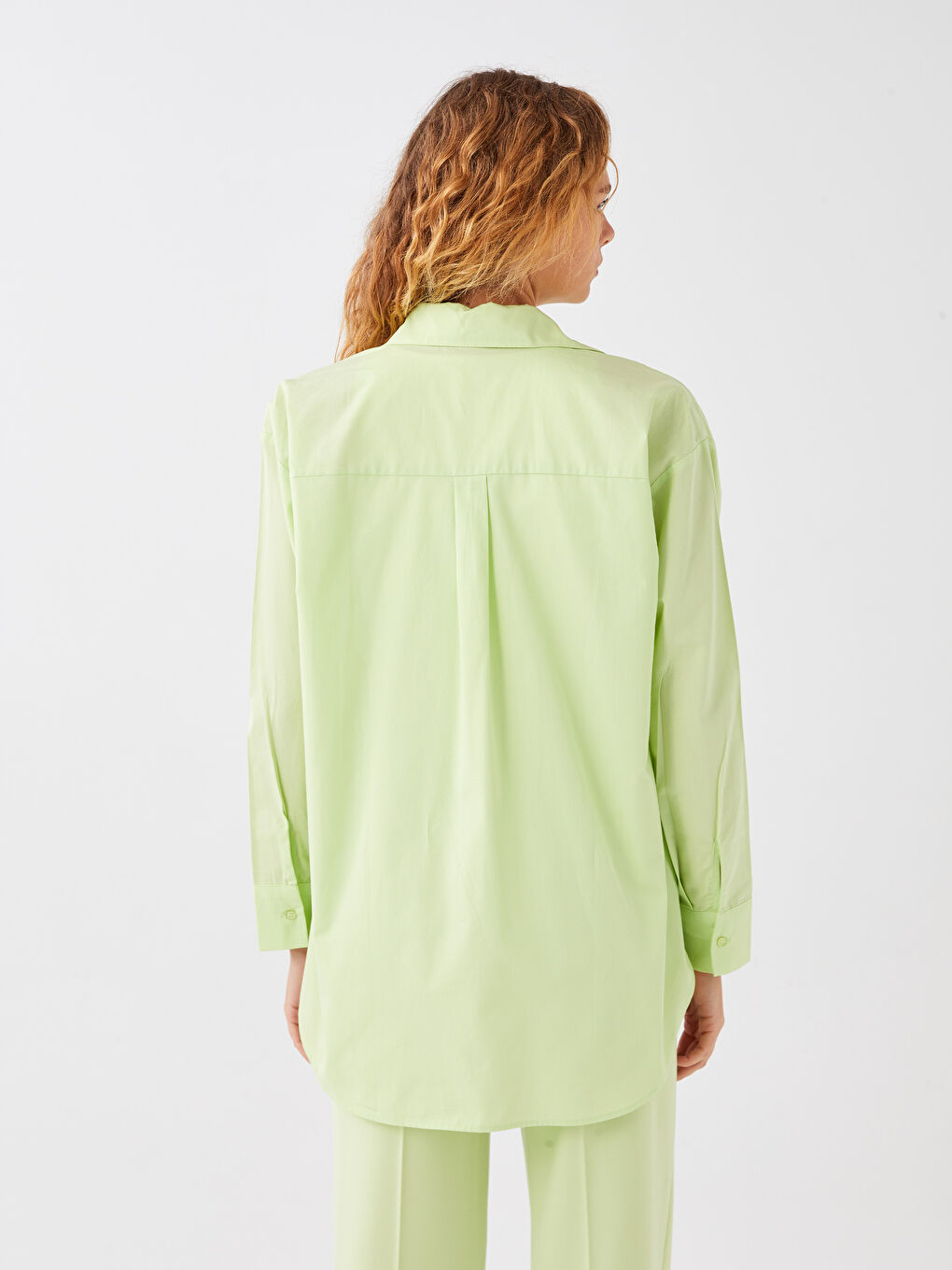 Поплиновая рубашка для женщин-4