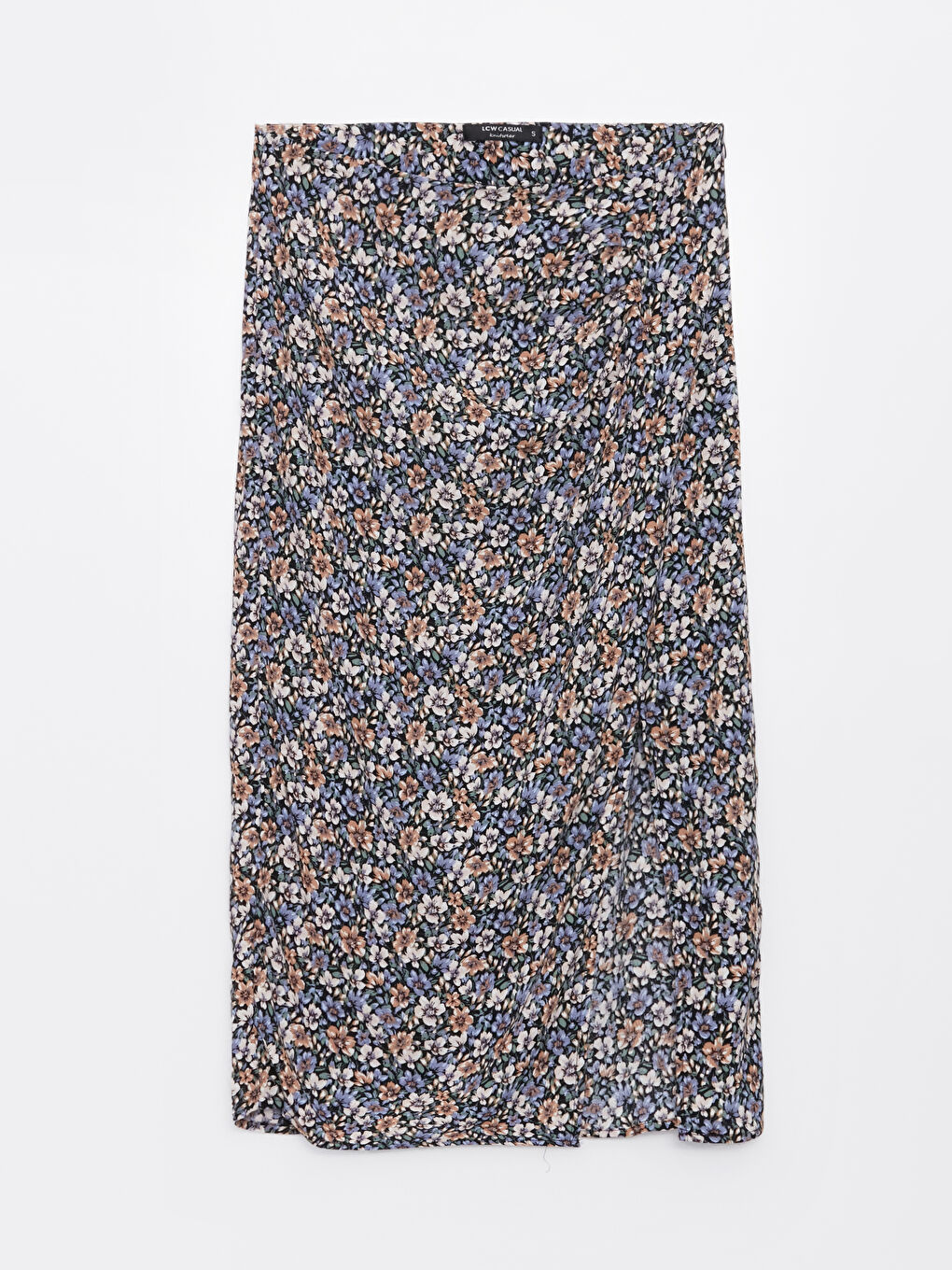 Patterned Slit Detail Women's Skirt-5