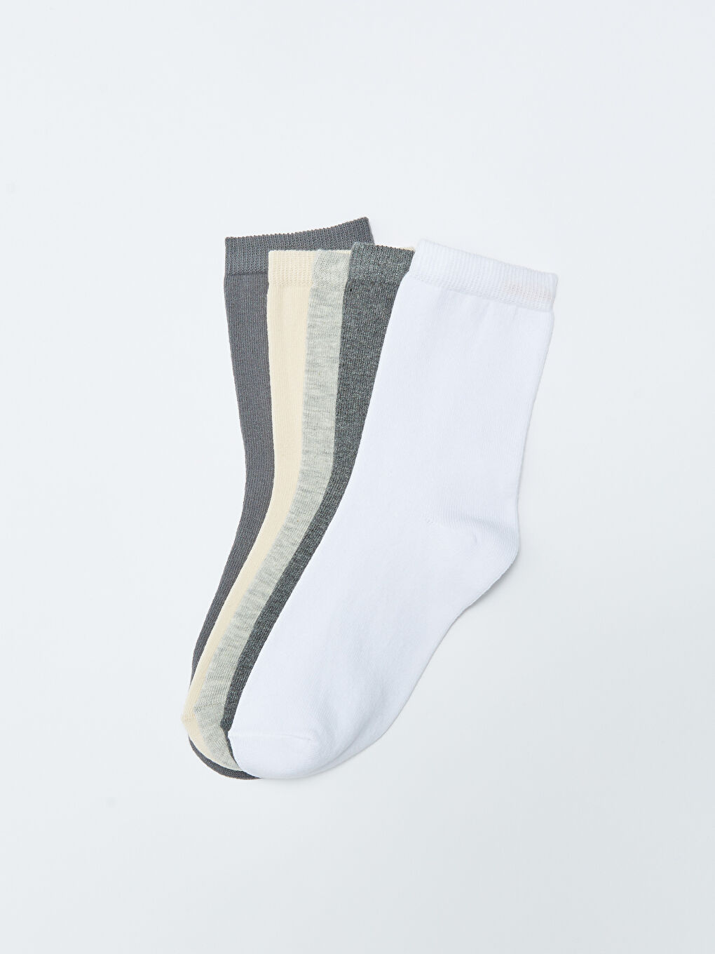 Mor Kadın Düz Soket Çorap 5'li