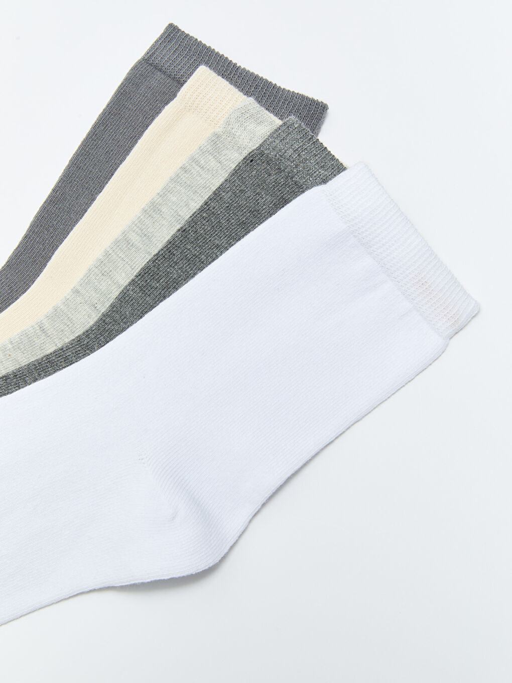 Mor Kadın Düz Soket Çorap 5'li-2