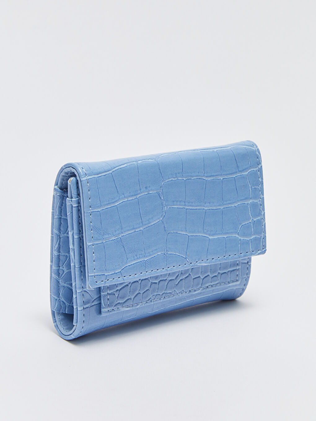 Кошелек из искусственной кожи с эффектом крокодиловой кожи для женщин-1