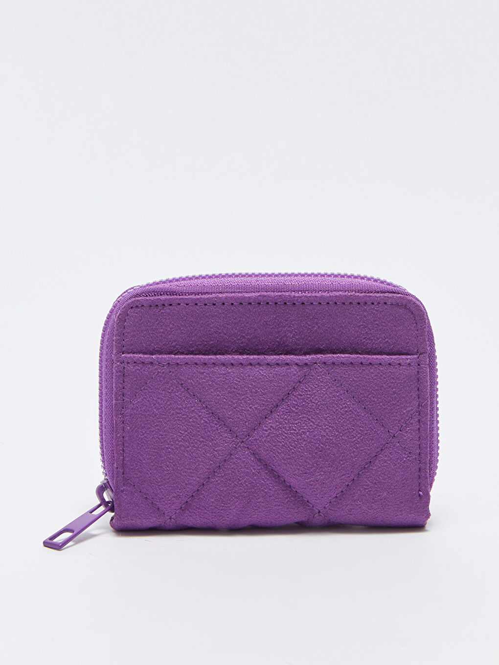 Mor Kapitone Desenli Kadın Cüzdan