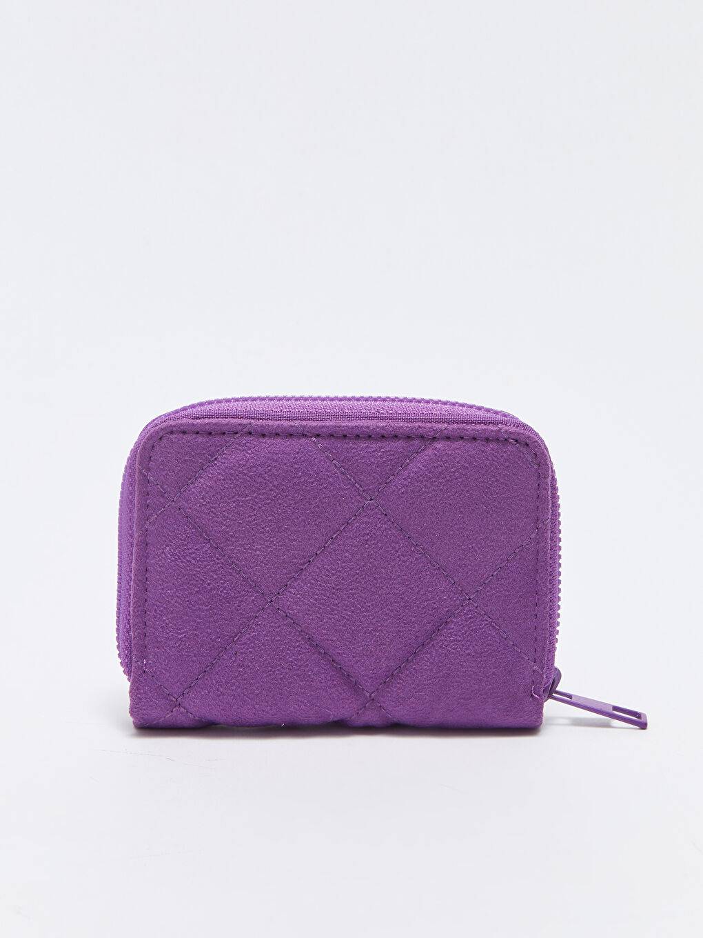 Mor Kapitone Desenli Kadın Cüzdan-2