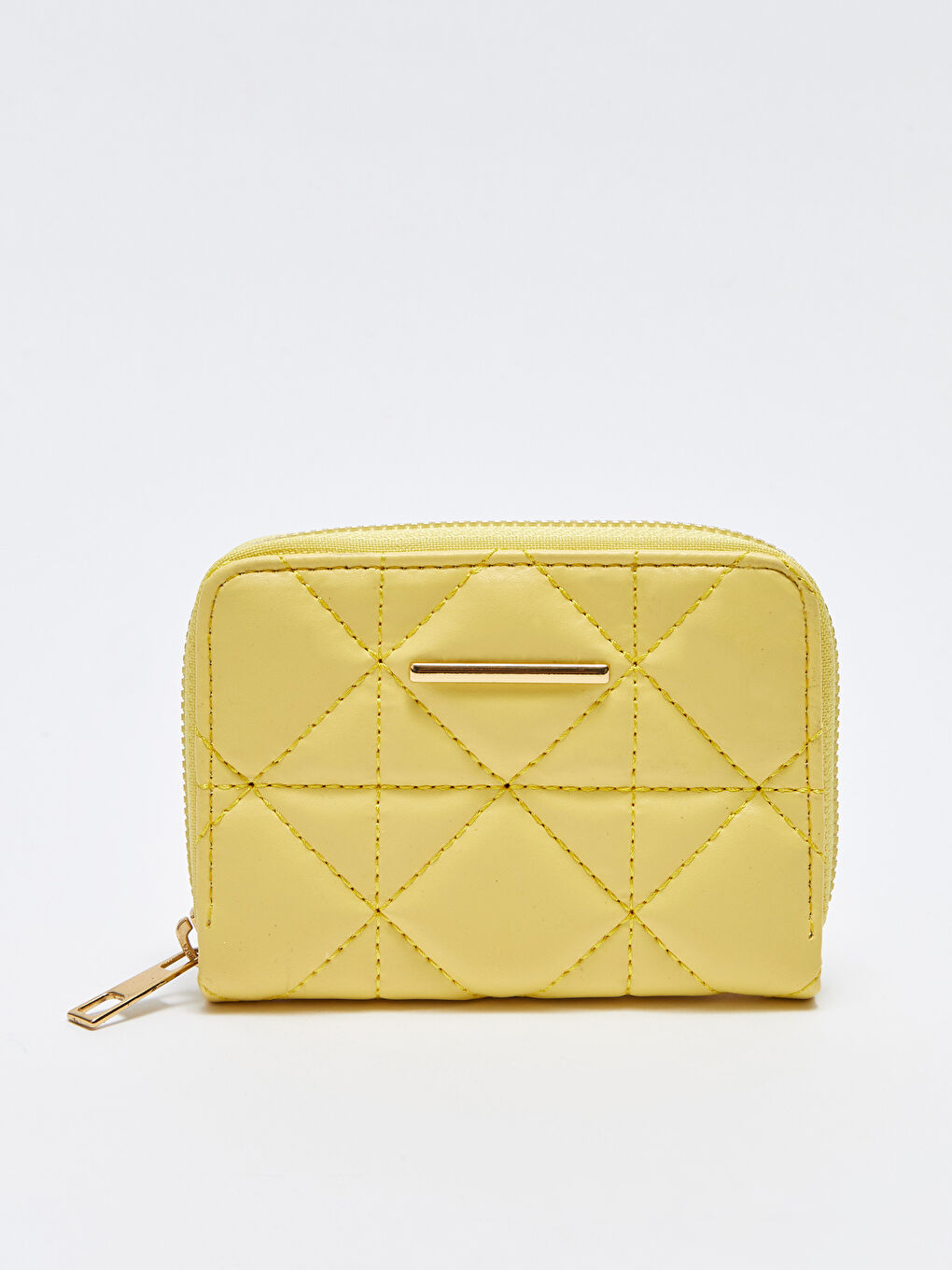 Leather Look Quilted Women Wallet