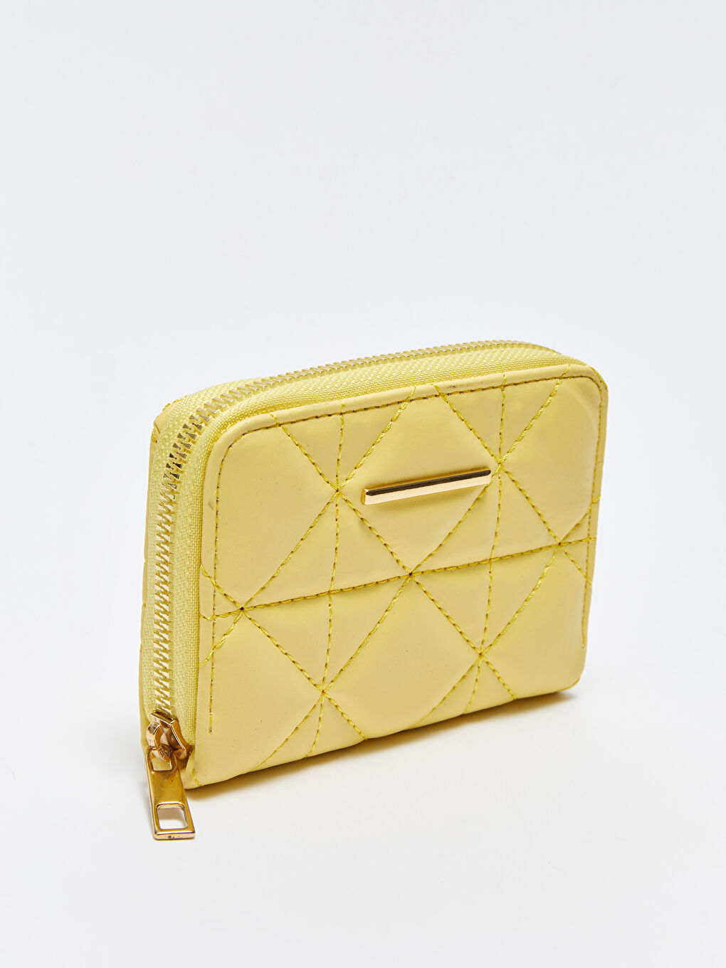 Leather Look Quilted Women Wallet-1