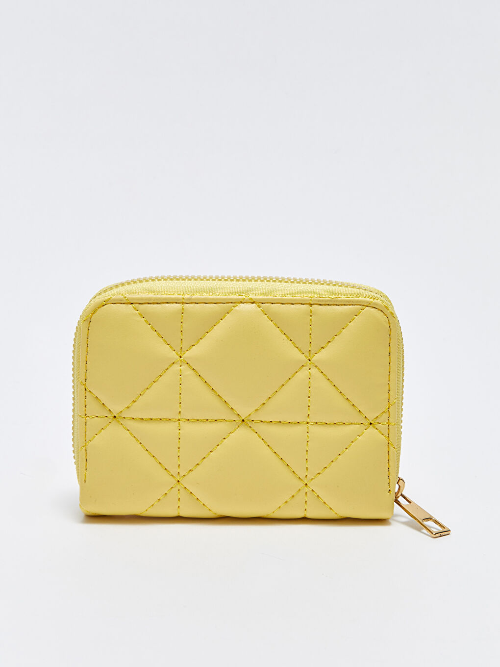 Leather Look Quilted Women Wallet-2