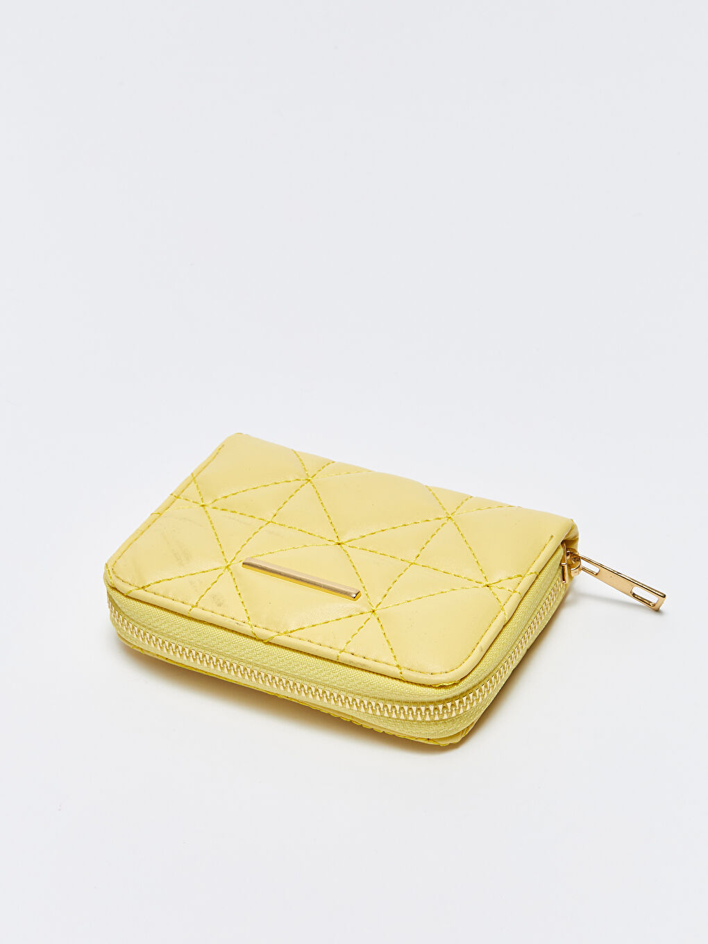 Leather Look Quilted Women Wallet-3