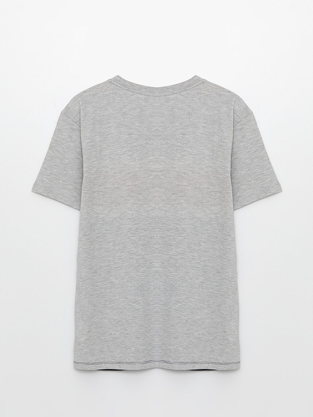 Crew Neck Short Sleeve Combed Cotton Men's T-shirt with Color Block -S3CA27Z8-HRZ