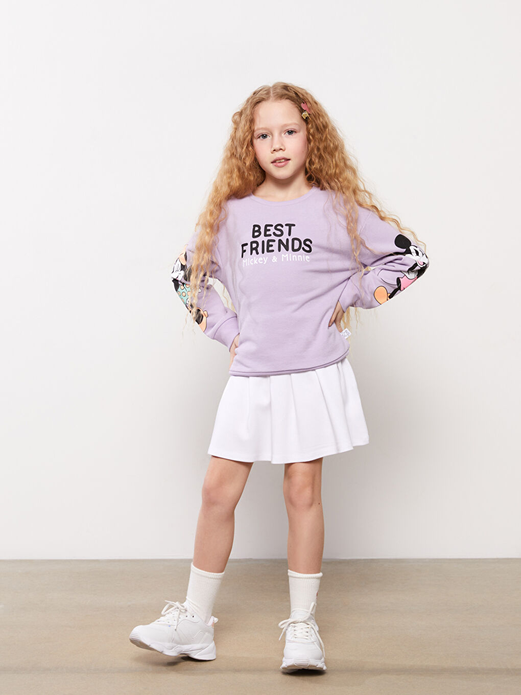 Jupe Basique Fille Avec Taille Élastique-1