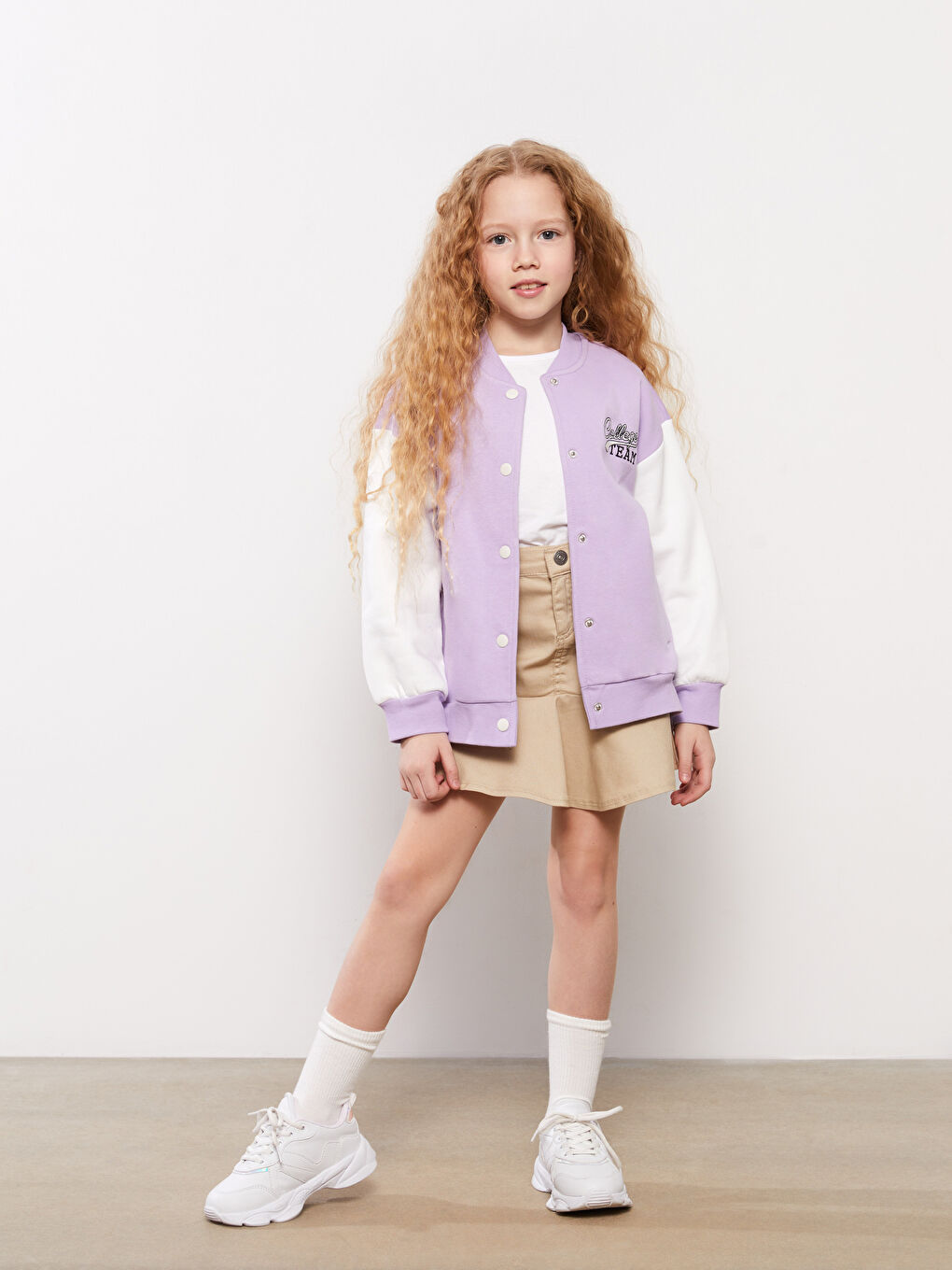 Jupe Basique Fille Avec Taille Élastique-2