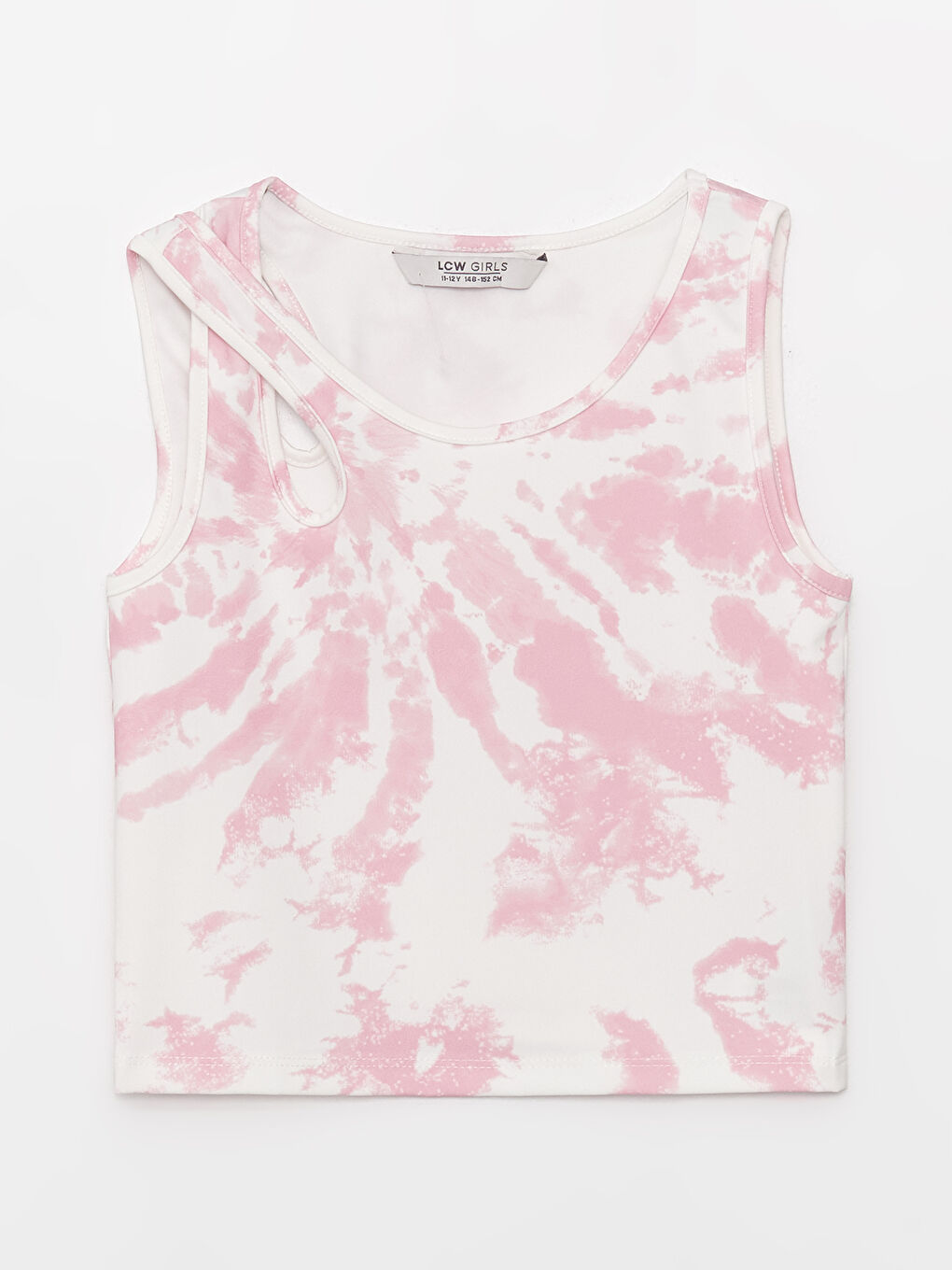 Crew Neck Tie-Dye Patterned Girl Athlete -S3CA44Z4-LT4