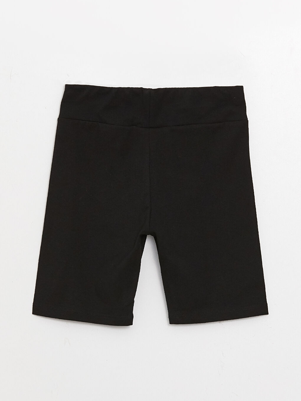 Siyah Beli Lastikli Baskılı Kız Çocuk Kısa Tayt-1