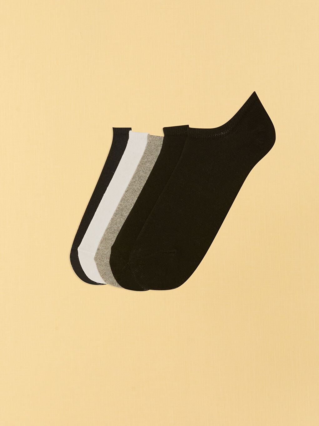 Karışık Çizgili Erkek Sneaker Çorap 5'li-1