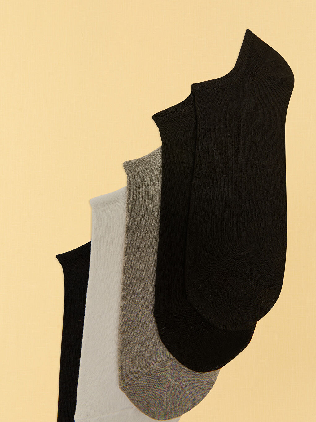 Karışık Çizgili Erkek Sneaker Çorap 5'li-2