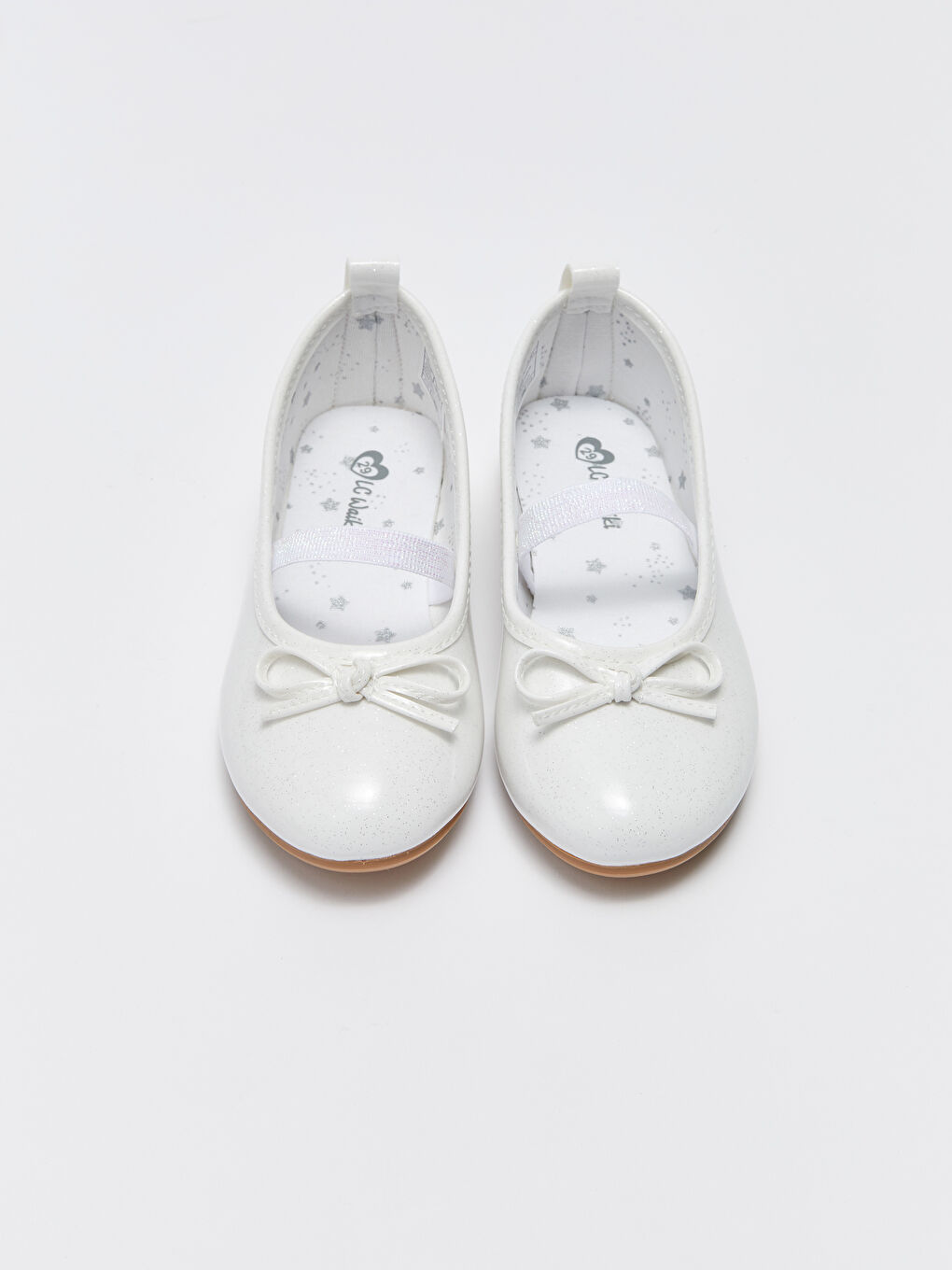 LCW STEPS Number 25-30 Bow Detailed Silvery Girls' Flats -S3CA60Z4-J5E