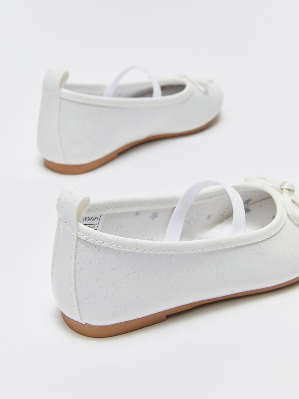 LCW STEPS Number 25-30 Bow Detailed Silvery Girls' Flats -S3CA60Z4-J5E