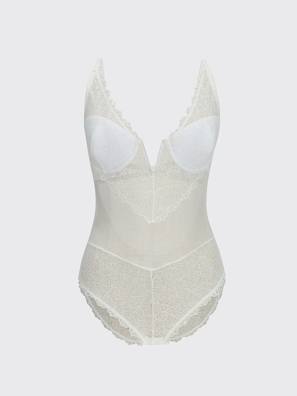 Underwire Unfilled Lace Bodysuit -S3CA95Z8-FDU